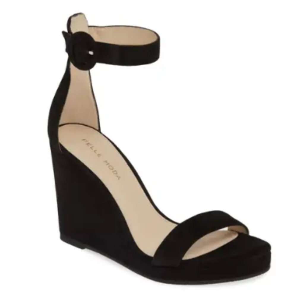 NWB $165 Pelle Moda Suede Nisha Wedge - Sz 10